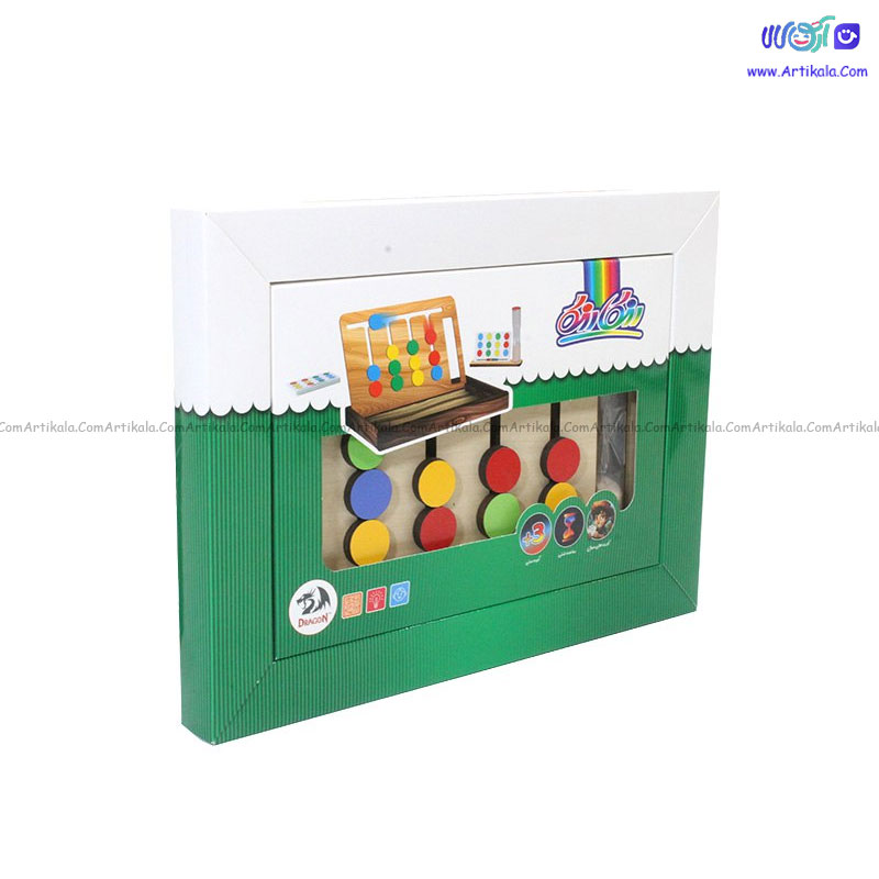 بازی فکری رنگارنگ چوبی