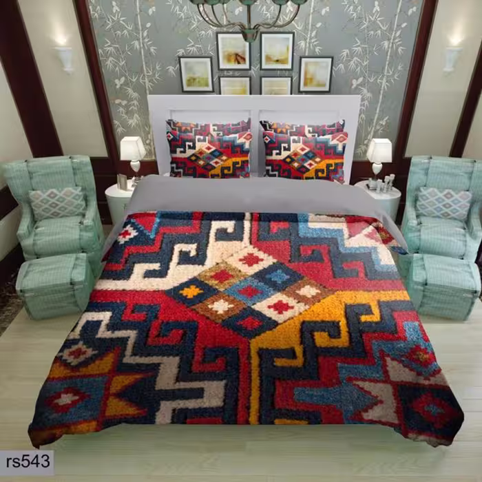 سرویس روتختی 2 نفره تنسل چاپی برندترک لند(Turk Land) rs 543