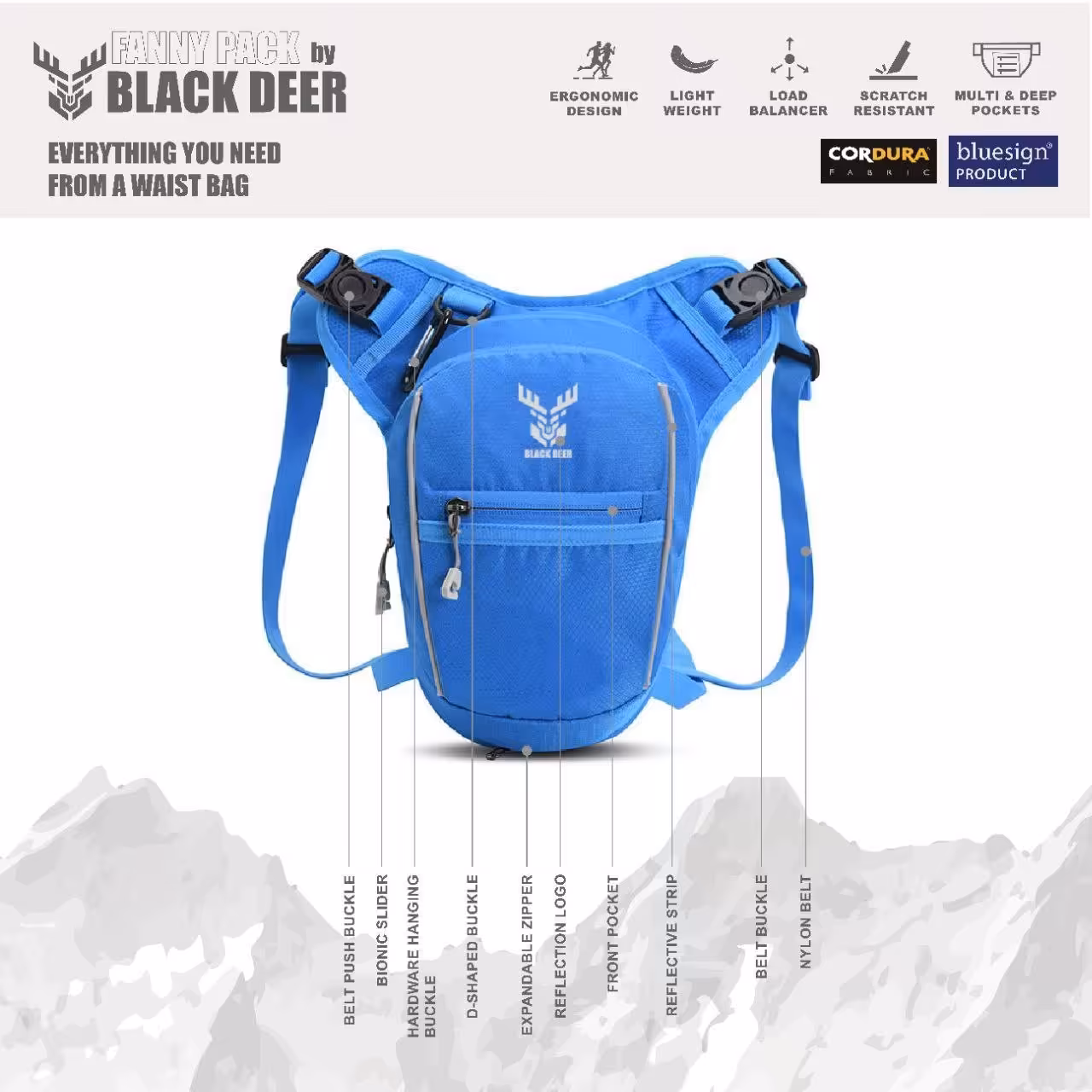 کیف کمری وپایی اسپرت