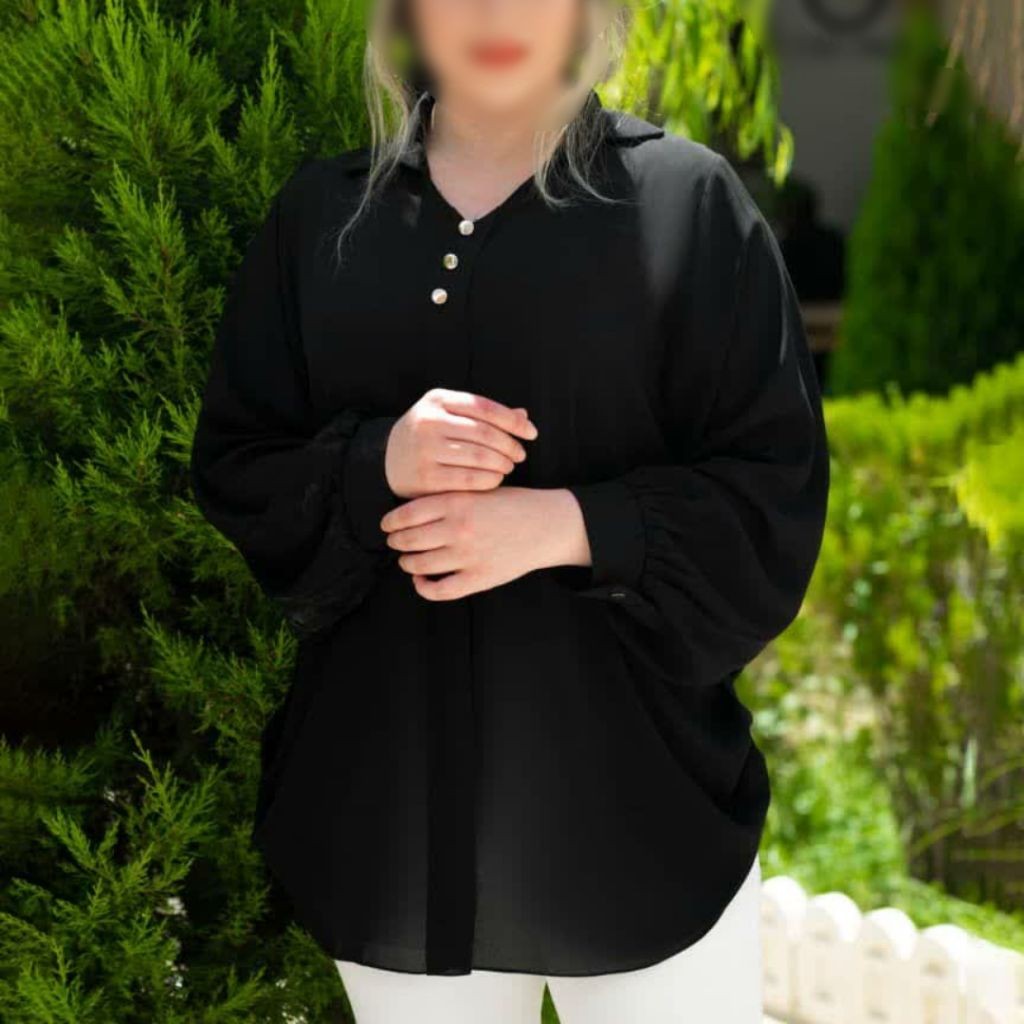 تونیک مشکی سایز بزرگ