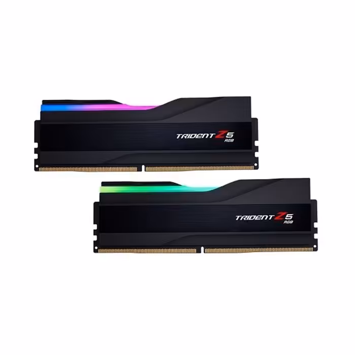 رم کامپیوتر DDR5 دو کاناله 6000 مگاهرتز CL30 جی اسکیل مدل Trident Z5 RGB ظرفیت 32 گیگابایت