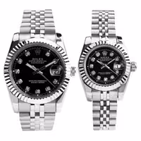 ست ساعت مچی عقربه ای زنانه و مردانه رولکس مدل دیت جاست DateJust کد WSL-27