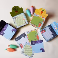 نوت پدرومیزی،200برگ ،طرح فانتزی ،برندسویل،4طرح پرطرفدار