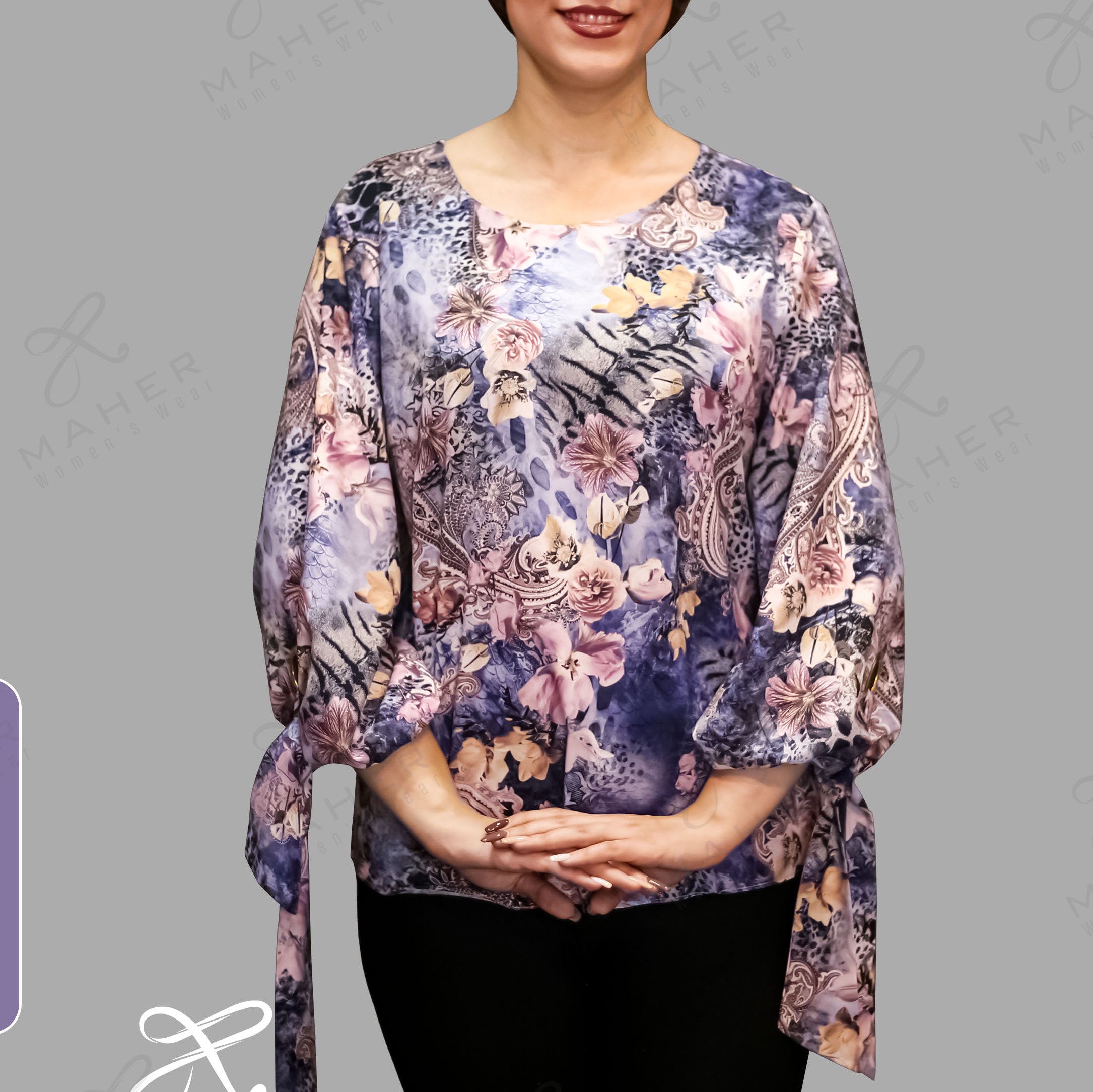 بلوز گلدار زنانه