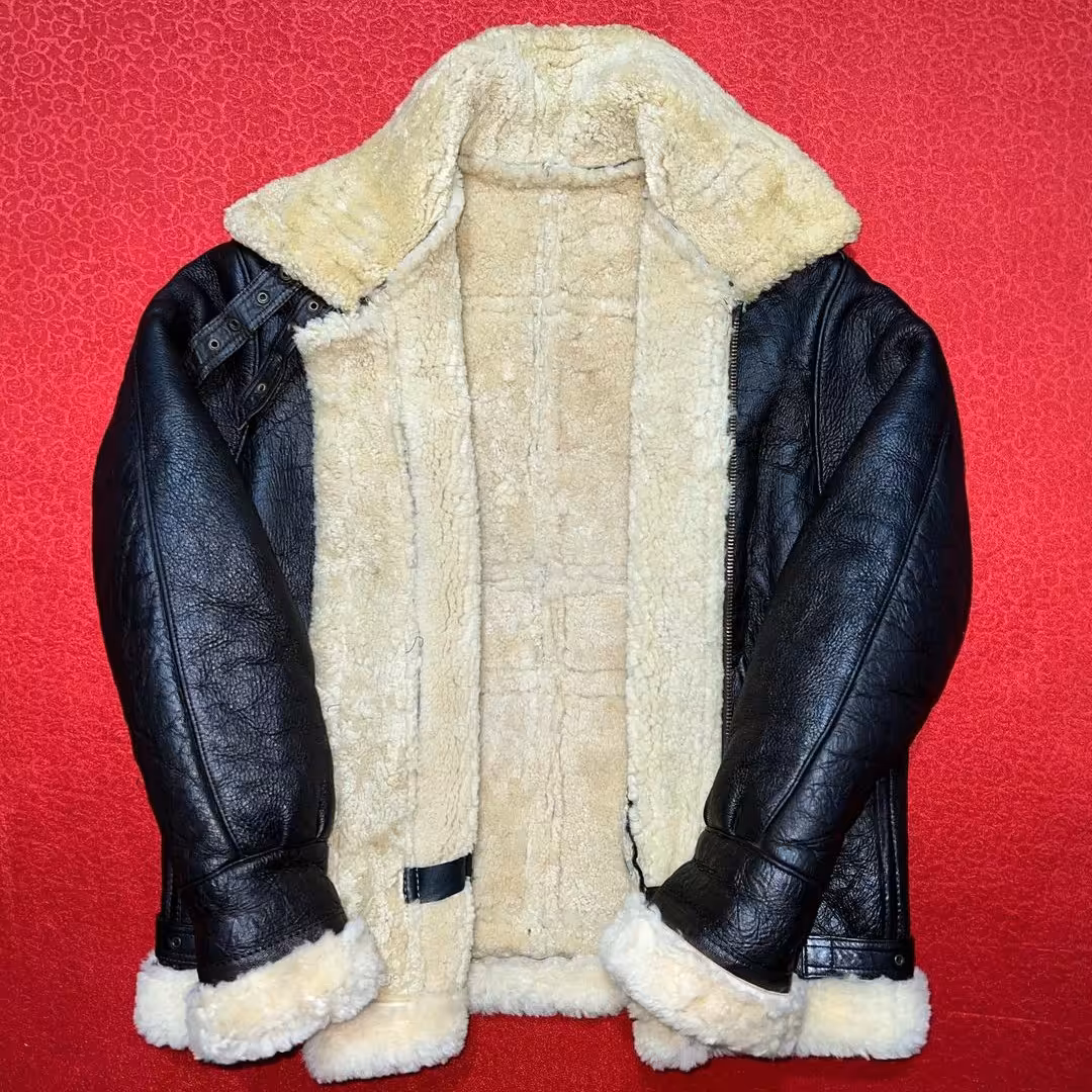 کاپشن چرم بوفالو گوشتی آمریکایی