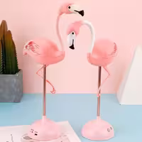 چراغ مطالعه و چراغ خواب فلامینگو دکمه ای صورتی
