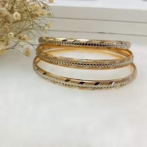 النگو 6میل طرح طلا مدل خط اریب کد115