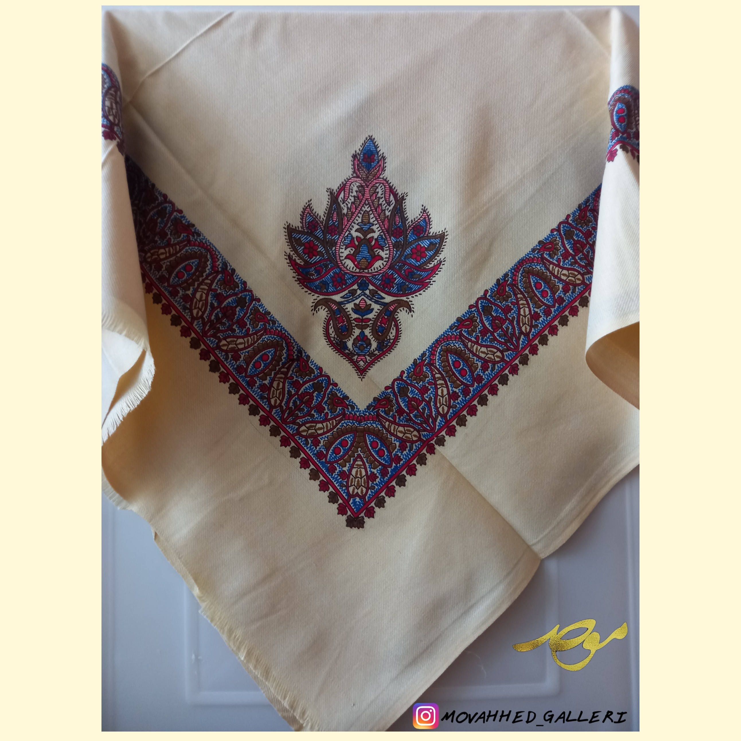 چفیه یمنی بسیار زیبا و تک، نخ اعلا
