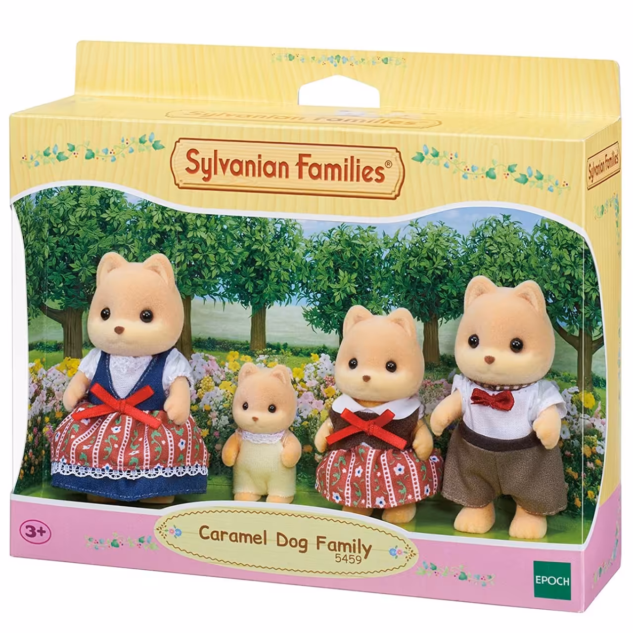 اسباب بازی سیلوانیان فامیلیز مدل Caramel Dog Family کد 5459