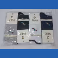 بسته 12 عددی جوراب نخی celin، کد 021