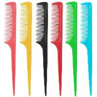 شانه دم باریک پلاستیکی مدل درشت بسته 2 عددی