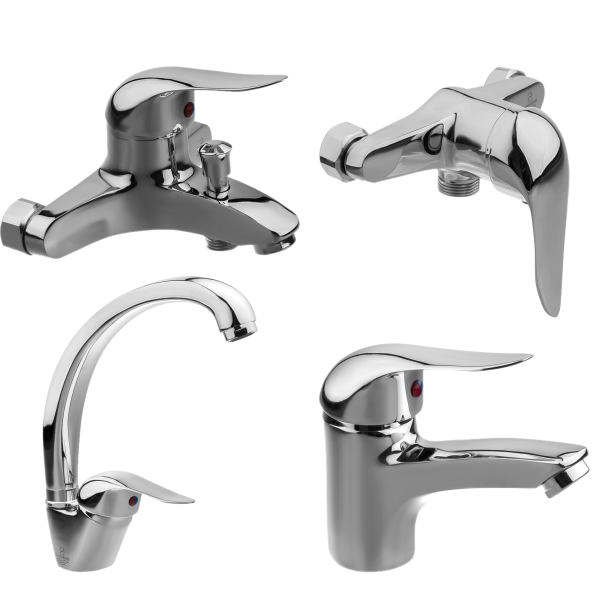 ست شیرآلات صدف کروم