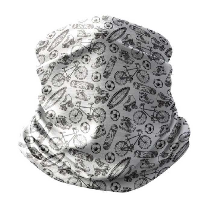 دستمال سر و گردن هزاردستان طرح اسکی و دوچرخه مدل das113   A059