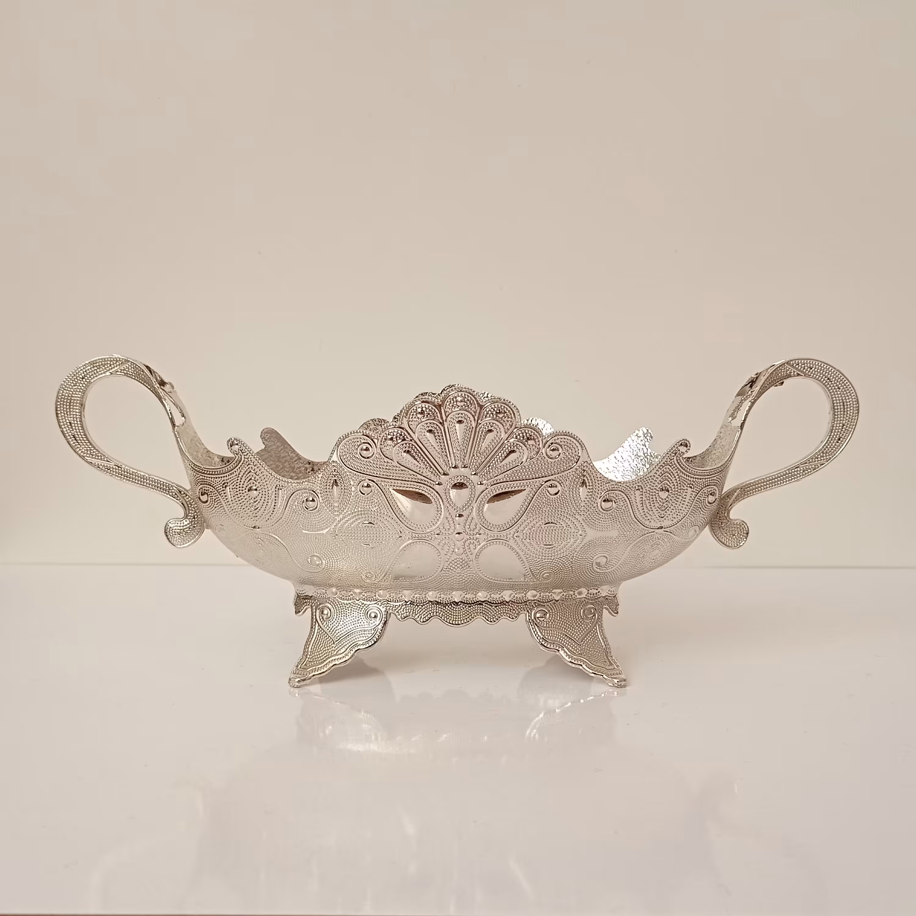 کشکول نقره ای طرحدار نانو شده وارداتی ترک