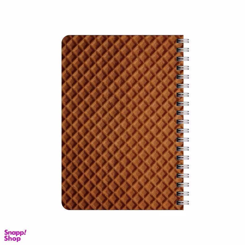 دفترچه یادداشت بامبیلیپ مدل چوبی طرح پترن بیسکوییتی کد 5539205