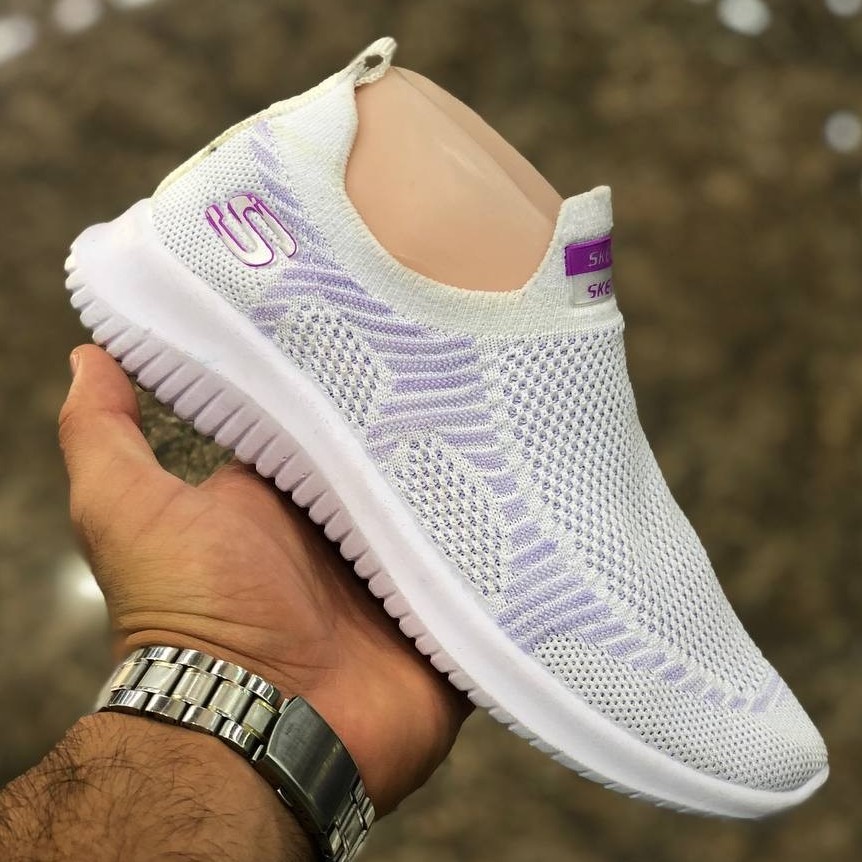 کتونی  بافتی اسکیچرز  اسپرت زیره تزریق سبک و فوق العاده راحت