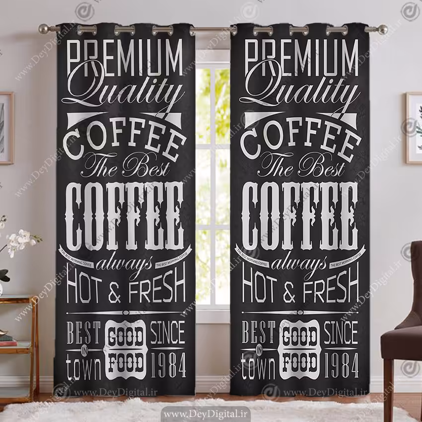 پرده پانچ برای کافه PK-5434