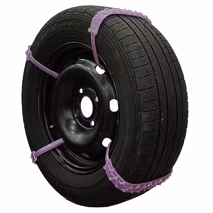 زنجیر چرخ تویوتا یاریس یخشکن دار کمربندی پلیمری (ژله ای) بسته 8 عددی مدل ترکیه ای