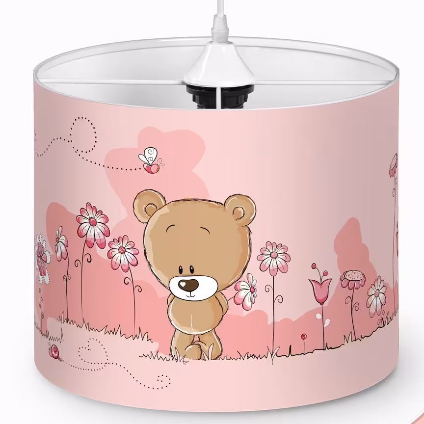 لوستر اتاق کودک طرح خرس و زنبور  کد 8733