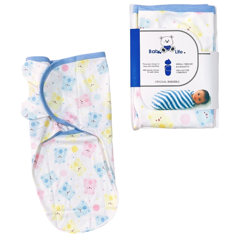 قنداق چسبی نوزاد خرس رنگی بیبی فورلایف Baby4life