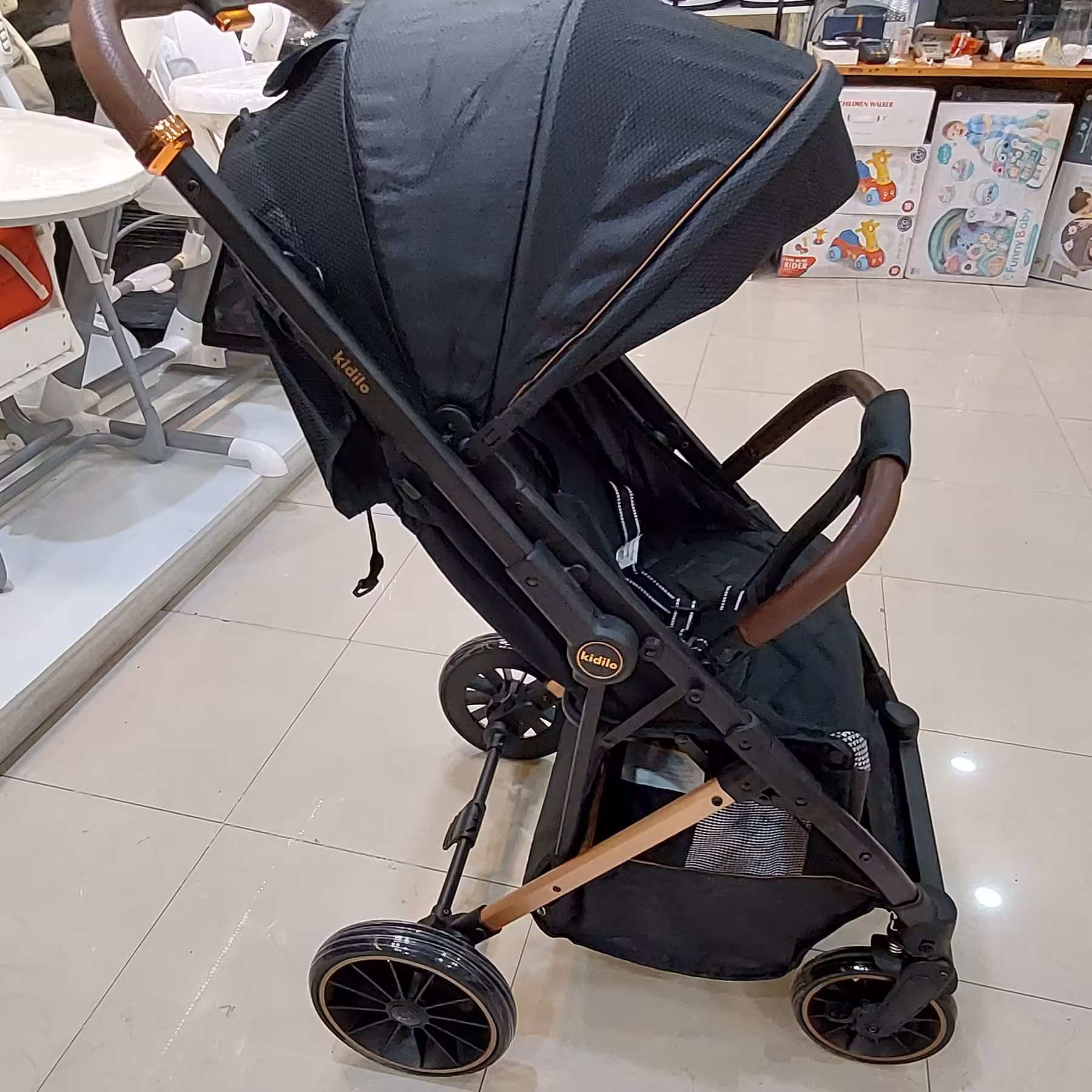 کالسکه جمع شو بسیار قوی دسته 2 طرفه