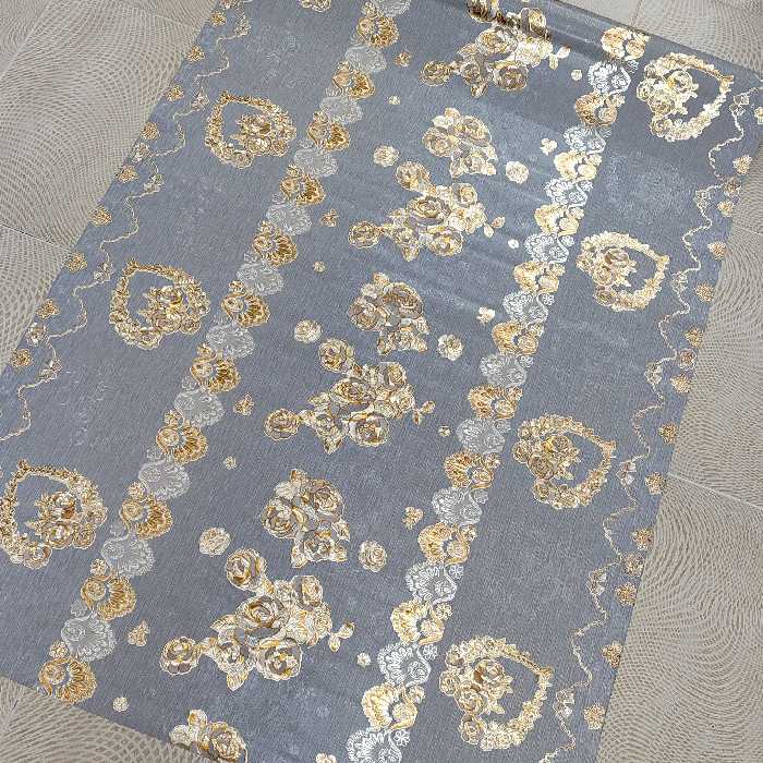 سفره  خارجی عرض 140  آبی رنگ لطفاً موجودی بگیرید 