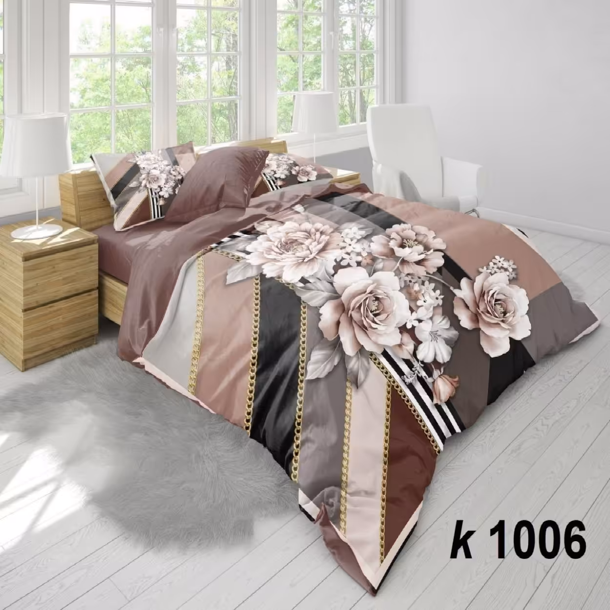 سرویس روتختی ترک إو turkev کد K-1006 دونفره 6 تکه