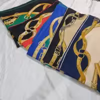 روسری نخی دور دست دوز کمربندی حسنا قواره 130 