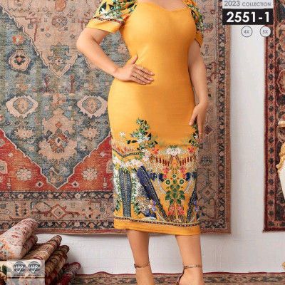 پیراهن‌مجلسی بیگ سایز نخ‌ پنبه 2551