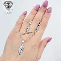 نیم ست نقره عیار 925 با آبکاری رادیوم