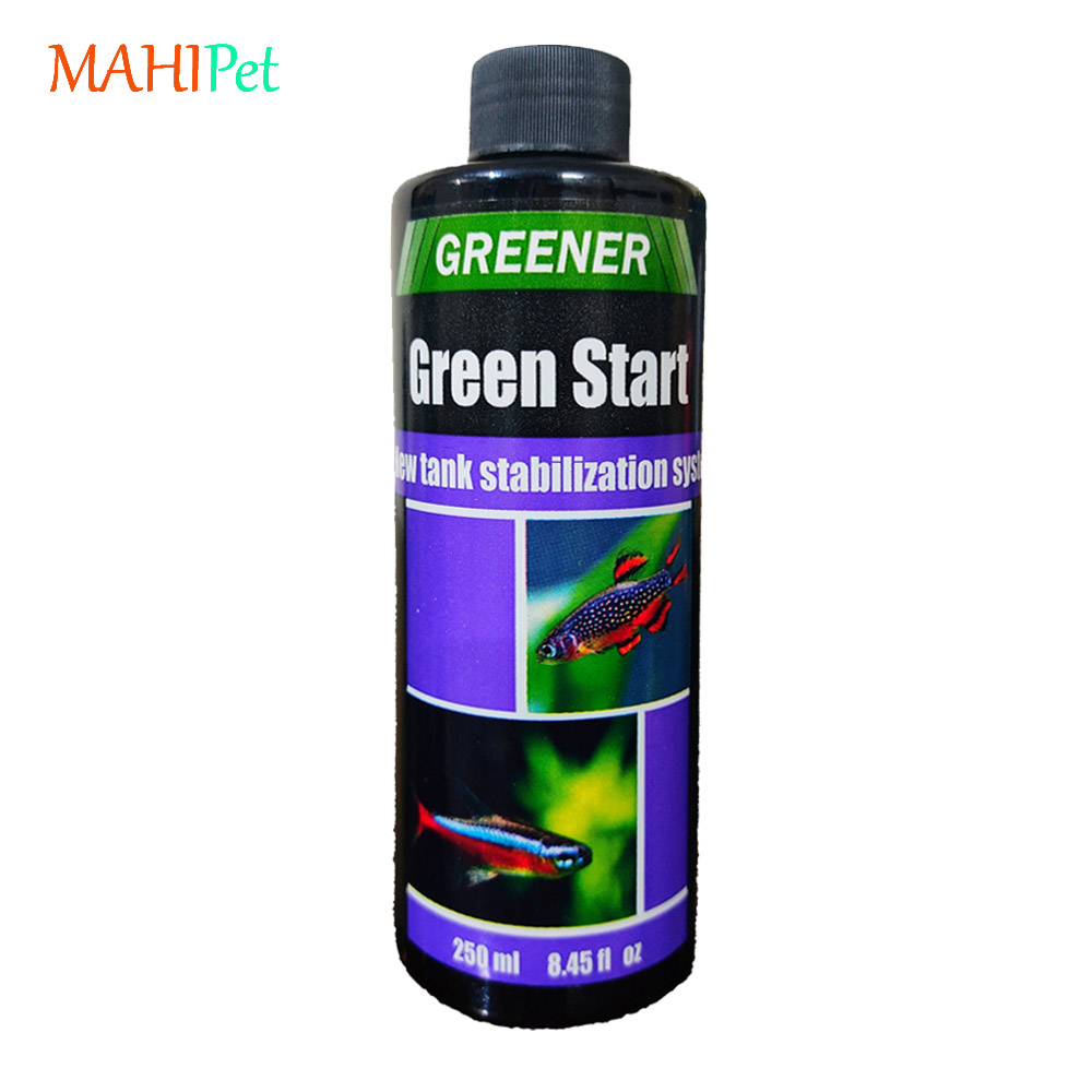 محلول باکتری ساز (استارتر) آب آکواریوم گرینر Green Start حجم 120 میلی لیتر