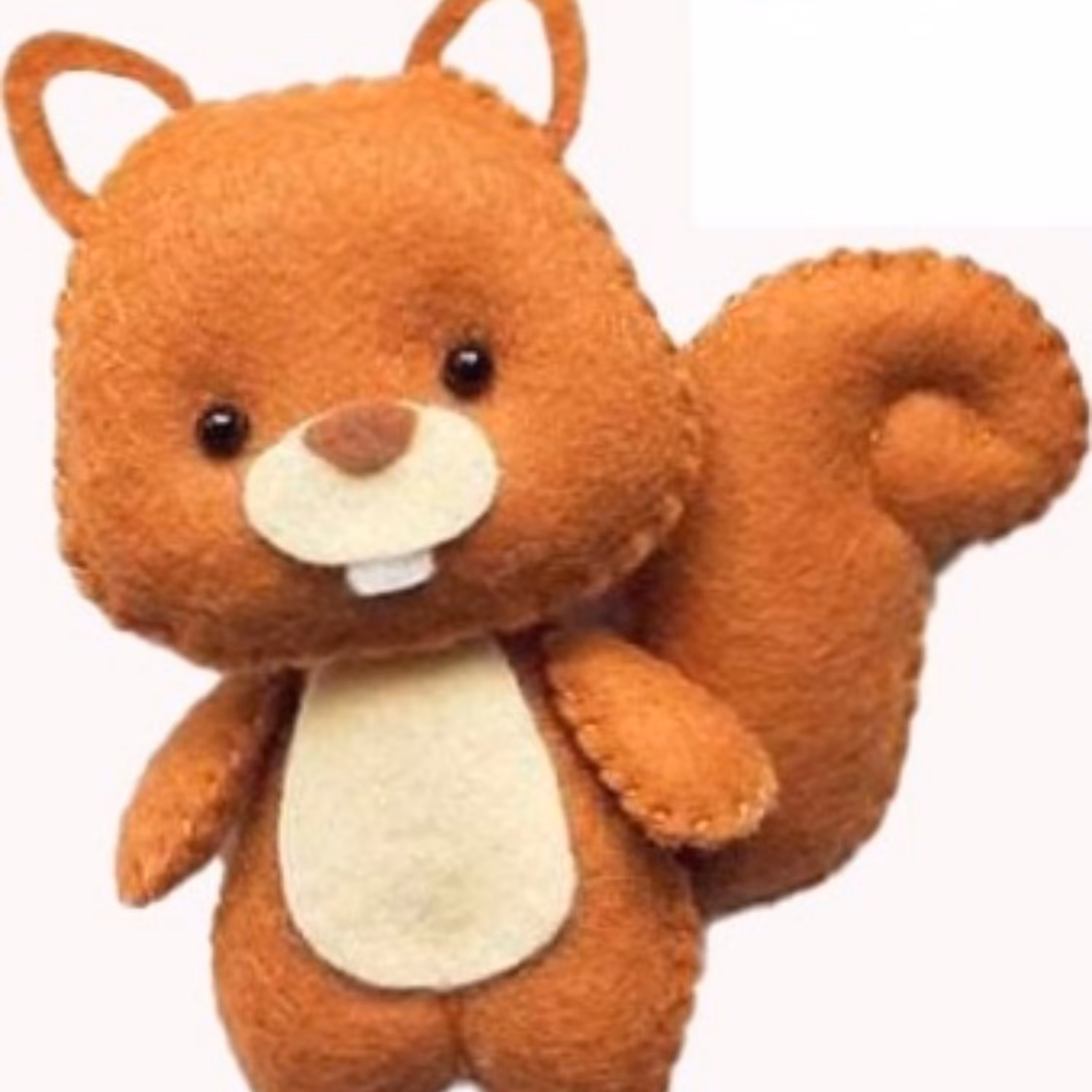 عروسک نمدی سنجاب سایز کوچک . کادویی