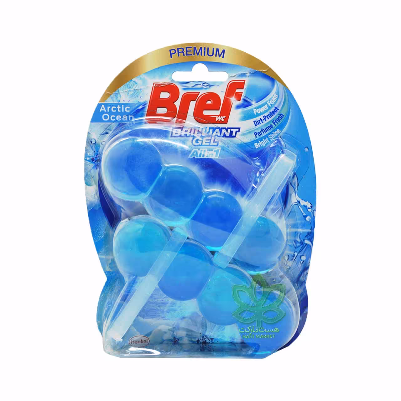 ژل خوشبو و ضدعفونی کننده توالت فرنگی رایحه اقیانوس 8 عدد بریف - bref