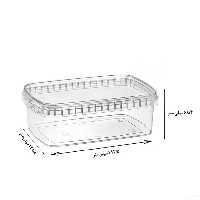 ظرف درب دار مناسب فریزر و مایکروفر 1000 سی سی 10 عددی