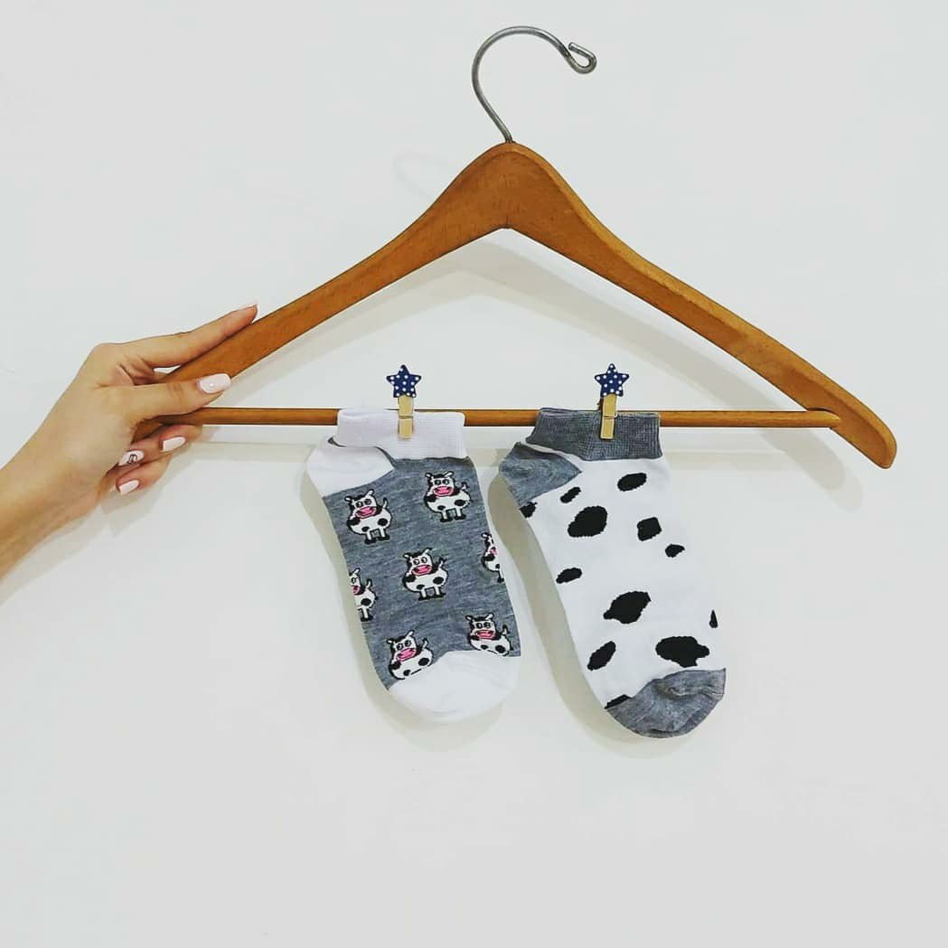 جوراب تا به تا طرح گاو فری سایز 35_41