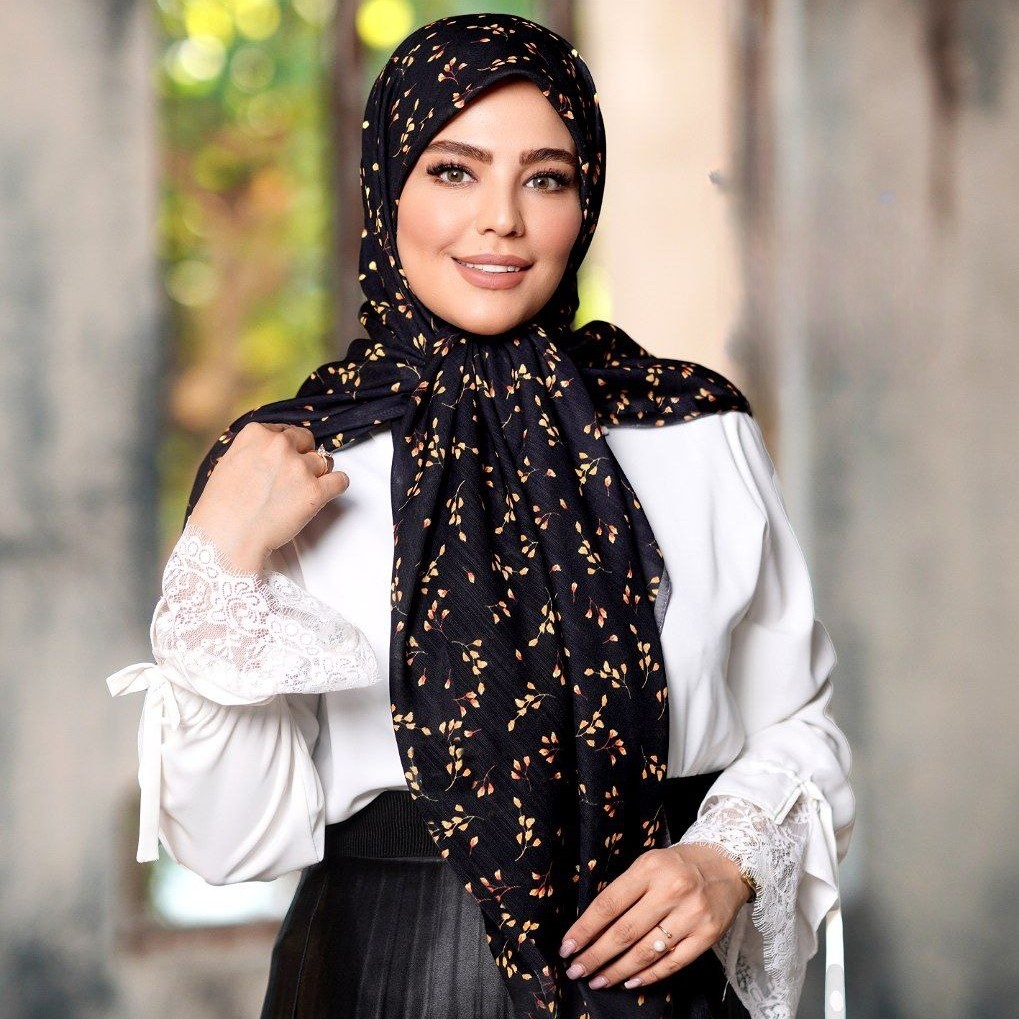روسری سوپر نخ ،طرح گندم ( کد 244)