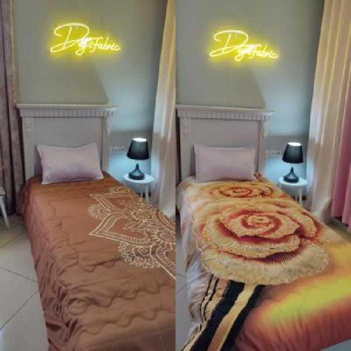 لحاف یک نفره طرح گل و اسلیمی