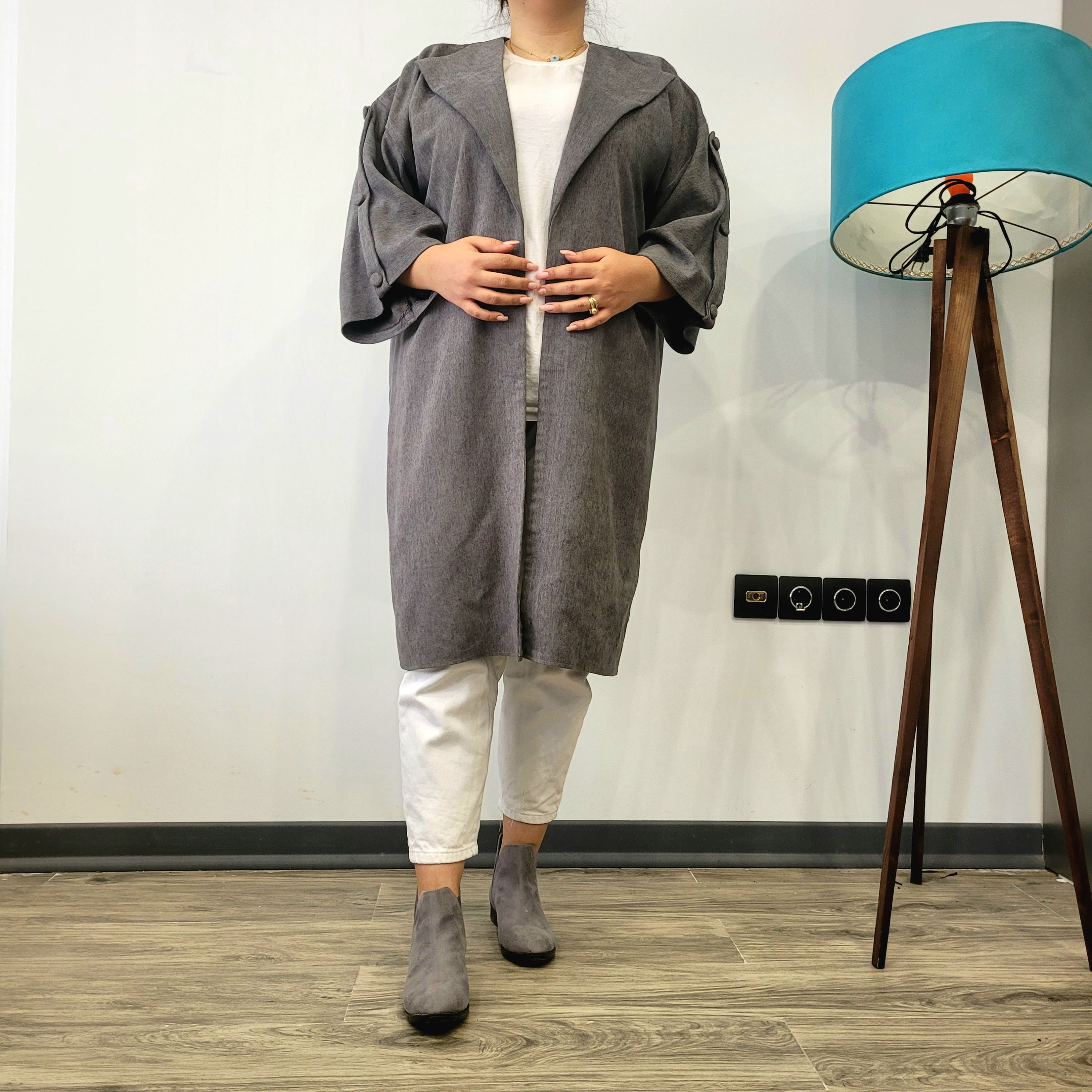 مانتو مخمل کبریتی ریز
