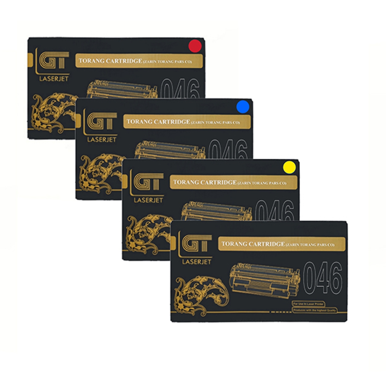 کارتریج تونر جی تی مدل 046 مجموعه 4 عددی