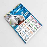 طرح تقویم 1404 دندانپزشکی | گرافیک با طعم تربچه