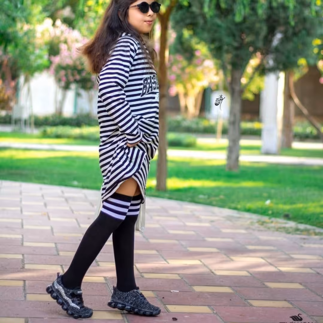 جوراب سه خط بالا زانو