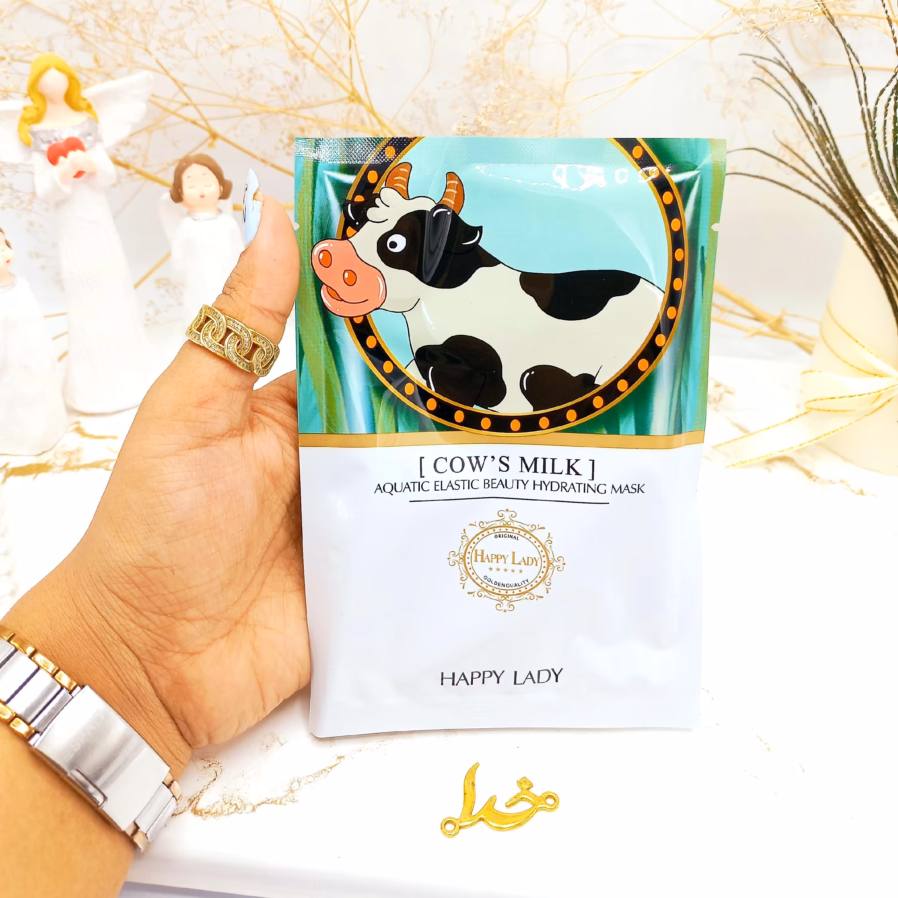 ماسک ورقه ای پروتئین شیر گاو هپی لیدی