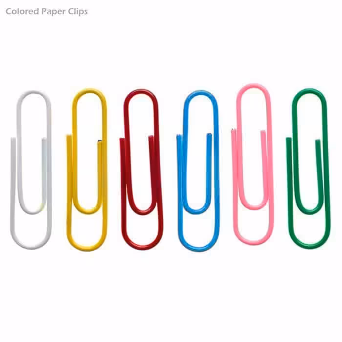 گیره کاغذ رنگی- بسته 100 عددی