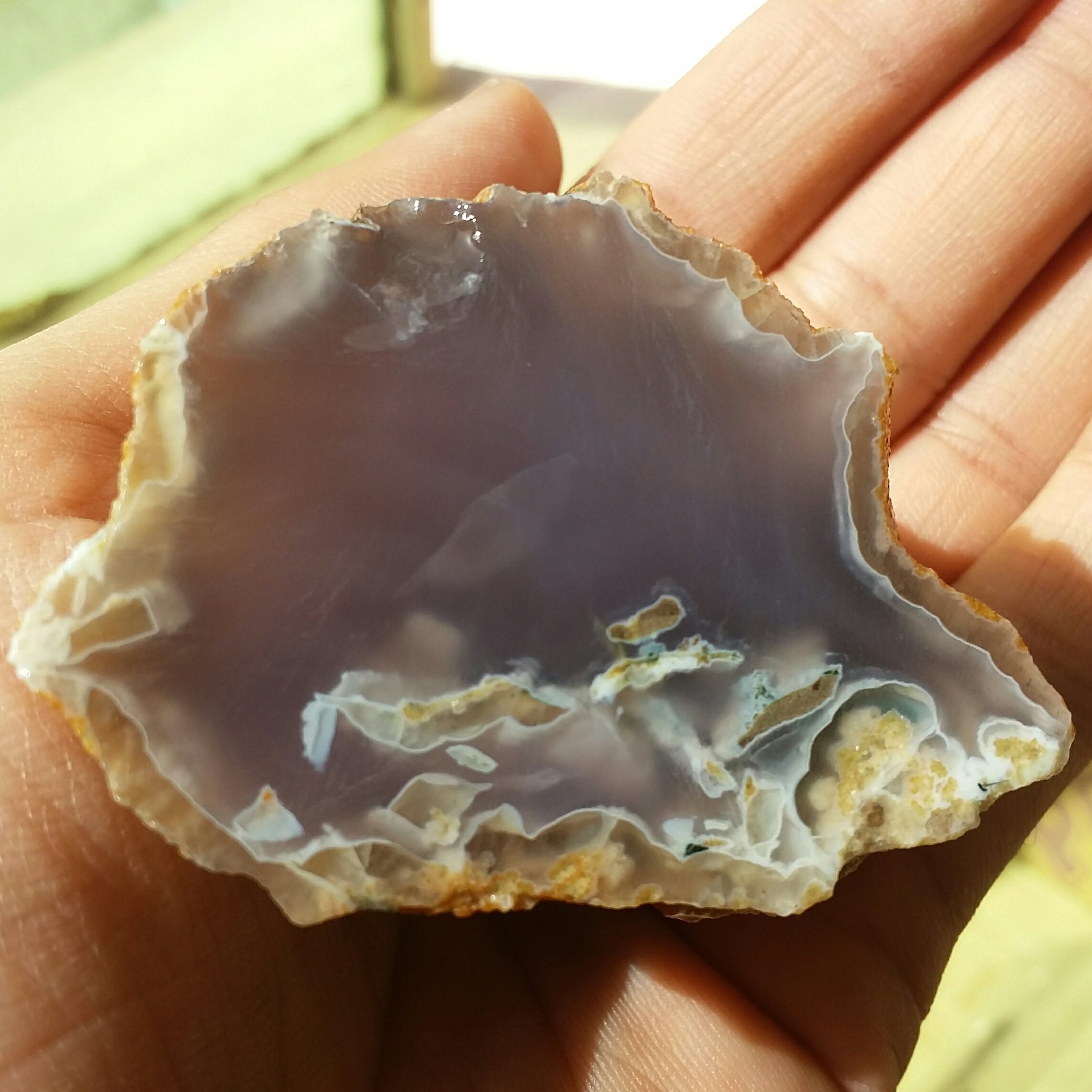 اسلایس سنگ راف عقیق سلیمانی رتایل دار خاااص کاملا طبیعی محشر