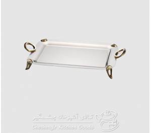 سینی کوچک قایقی نقره ای یونیک مدل UN-3860-N