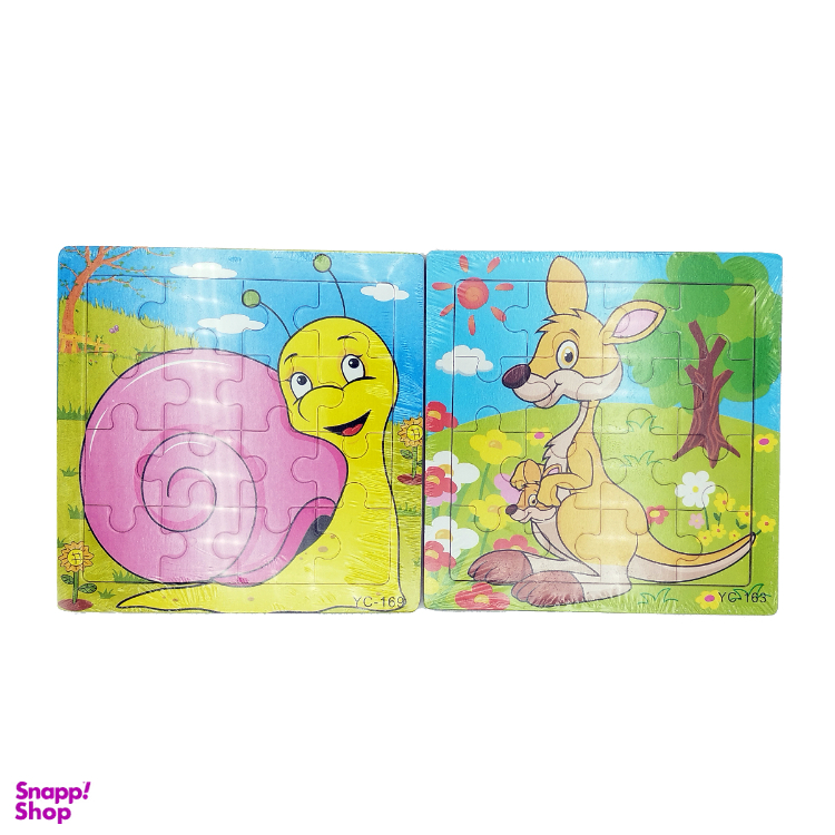 پازل مدل حیوانات مجموعه ۲ عددی