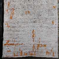 فرش 6 متری زنبق کرم ابریشم 