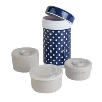 فلاسک غذا سه قسمتی 1200 میلی لیتر نویتا رنگ سورمه ای nuvita