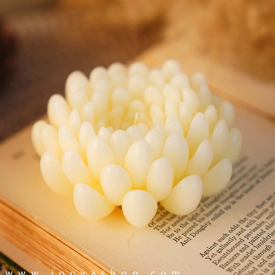 شمع دست ساز مدل گل داوودی 