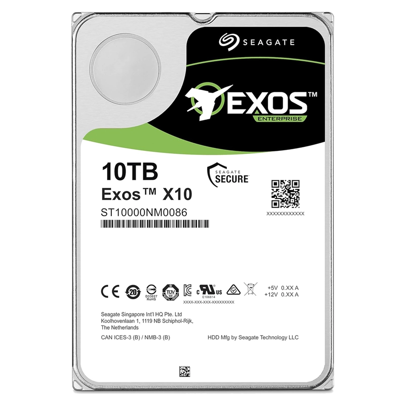هارد اینترنال سیگیت مدل Exos X10 ST10000NM0086 با ظرفیت 10 ترابایت | آی تی هوم